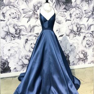 Sherri Hill Navy Dress 2019 Collection
